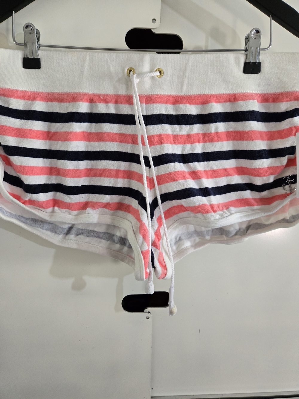 Juicy Couture Fanfare Striped Shorts NWT